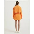 thumbnail image 5 of High Waist Drawstring Buttoned Mini Skirt, 5 of 5