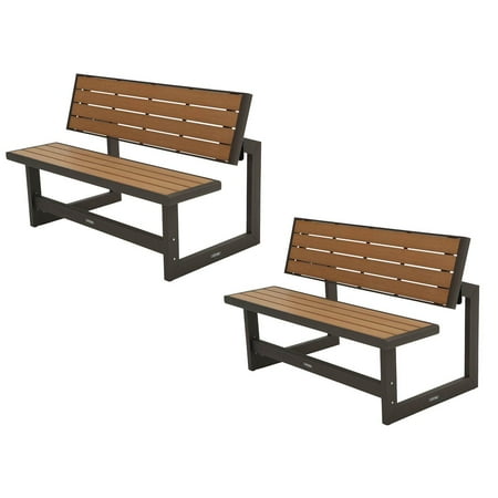 Lifetime Outdoor Indoor Convertible Patio Bench To Picnic Table