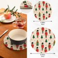 thumbnail image 2 of SKYSONIC 2 pcs Nutcracker Christmas Tree Pot Holders Trivets, Heat Resistant Trivets,Cute Soldier Xmas Cotton Thread Weave Mats for Hot Pads Pans Pot Bowl Teapot, 2 of 7