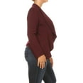 thumbnail image 3 of Women's Casual Plus Size Blazer Long Sleeve Open Front Solid and Print, 3 of 5