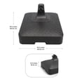 thumbnail image 4 of Tierra Verde 19.5" x 6.5" H Square Umbrella Base, Easy-Fill Weatherproof Stand, Lattice, 4 of 11