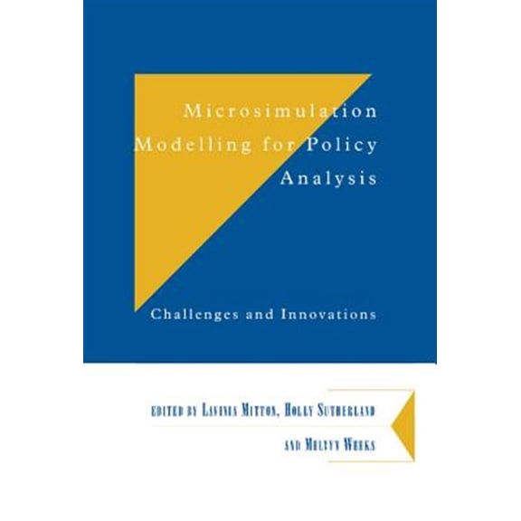 Pre-Owned Department of Applied Economics Occasion Microsimulation Modelling for Policy Analysis: Challenges and Innovations, Book 65, (Hardcover)