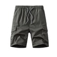 thumbnail image 1 of Xdzjlr Running Shorts For Men,Summer Straight Leg Elastic Outdoor Pocket Comfortable Running Shorts For Men, 1 of 4