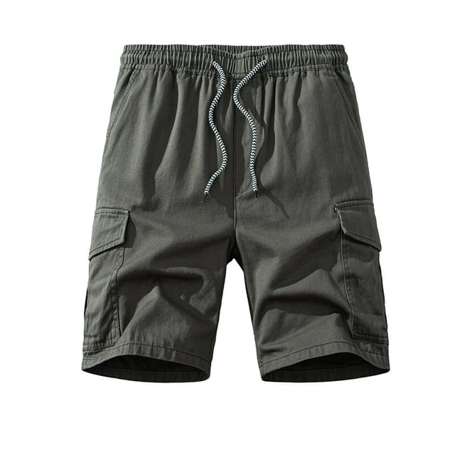 Xdzjlr Running Shorts For Men,Summer Straight Leg Elastic Outdoor Pocket Comfortable Running Shorts For Men