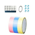 thumbnail image 1 of 3 piezas de cintas adhesivas divertidas para bolas, cinta de bolas de color para manualidades, juguete sensorial decorativo educativo Azul Rosa Amarillo, 1 of 6