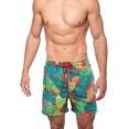 thumbnail image 3 of Men's Swimm Trunks Summer Beach Shorts, Casual Classic Quick Dry Drawstring Workout Shorts with Compression Liner, 3 of 4