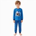 thumbnail image 2 of xaweyi Toddler Boys Cute Cartoon Vehicle Printed 2 Piece Long Sleeve Set Stylish Soft Indoor Home Pajamas Size 5-6 Years, 2 of 8