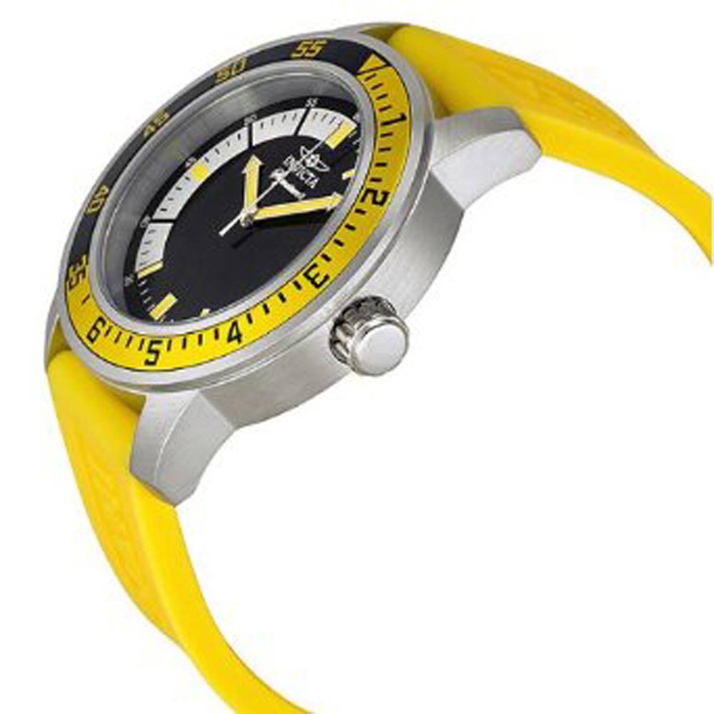 Invicta Men's 7463 Signature II White & Black Dial Yellow Rubber Strap Watch