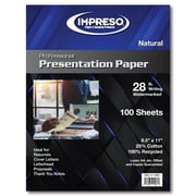 Impreso Resume/Presentation Paper, 8.5 x 11, 28 lb., 25% Cotton, 100% Recycled.… (1 Pack - 100 Sheets)