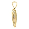 thumbnail image 2 of Auriga Fine Jewelry 10K Tri-Color Gold CZ Te Amo Heart Charm Pendant for Women, 2 of 5