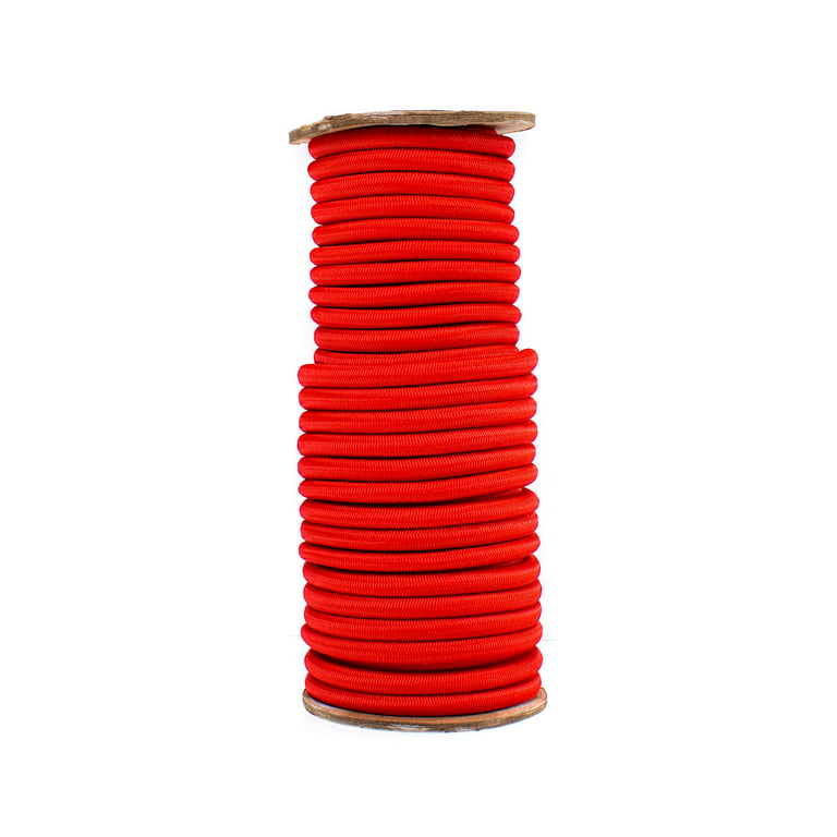 Paracord Planet Shock Cord Spools - 50 Ft Lengths of 1/4 Inch Bungee Cord -  Multiple Colors and Pack Sizes 