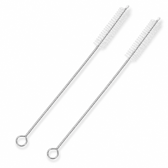 Drinking Straw Cleaning Brush Long - Bristle Cleaner for Stainless Steel Drink Straws Heavy Duty Brushes for Washing Glass Silicone Metal Straws Tea Pot Spout Mini Micro Bottle