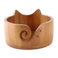 thumbnail image 1 of Cuenco Para Hilo, Dispensador De Madera Con Forma De Gato, Organizador De Ganchillo, Suministros De Almacenamiento Para Crocheters, Cuenco Grande Para Hilo De Madera De Acacia, 1 of 7