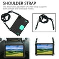 thumbnail image 3 of Dteck Samsung Galaxy Tab A 8.4 inch 2020 Model SM-T307, One-Piece Heavy Duty Shockproof Kickstand Case with Removable Shoulder Strap/Flexible Handle Strap, Black/Mint, 3 of 6