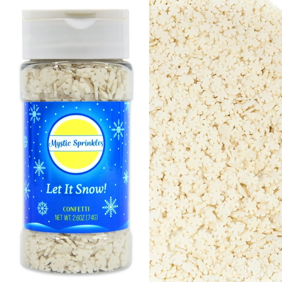 Mystic Sprinkles Let It Snow! Confetti 2.6 Ounce Bottle