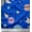 Blue, variant on Soimoi Blue Silk Fabric Check,Leaves & Dots Printed Fabric 1 Yard 42 Inch Wide