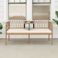 thumbnail image 4 of Costway Causeuse d'Extérieur en Rotin PE avec Table Basse Intégrée et Coussins Doux pour Pelouse, 4 of 10