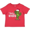 thumbnail image 3 of Inktastic Feliz Navidad Christmas Cactus in Santa Hat Boys or Girls Toddler T-Shirt, 3 of 5