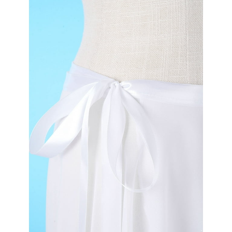 MSemis Women Long Chiffon Ballet Skirts Ladies Flowy Lyrical Dance