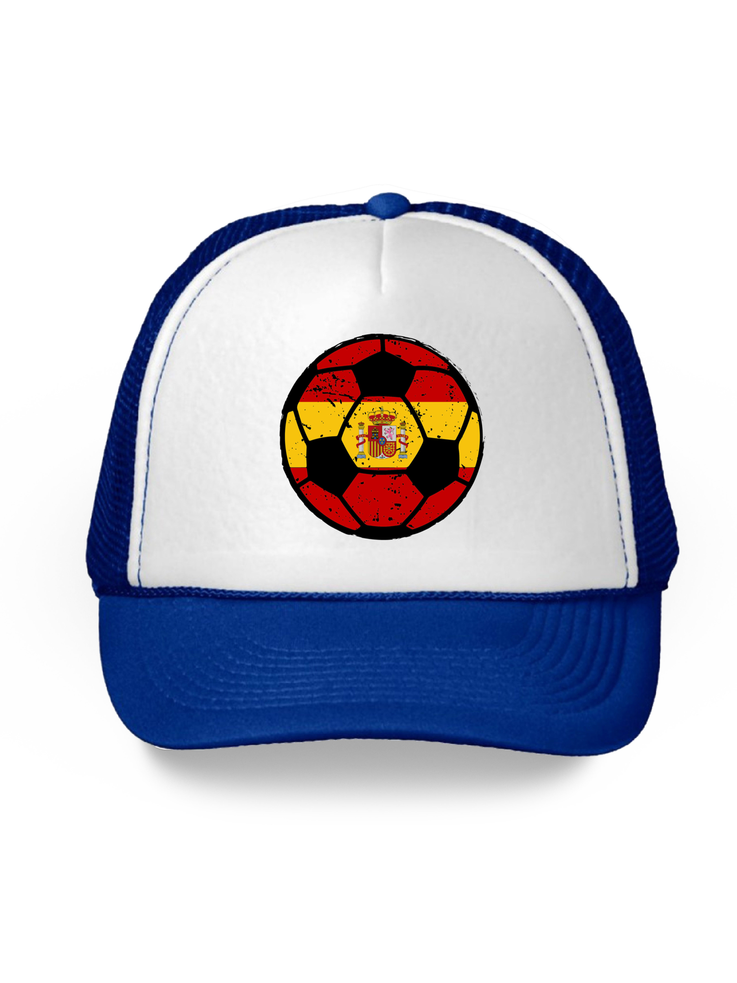 Awkward Styles Spain Soccer Ball Hat Spanish Soccer Trucker Hat Spain 2018 Baseball Cap Spain Trucker Hats for Men and Women Hat Gifts from Spain Spanish Baseball Hats Spanish Flag Trucker Hat - image 1 of 6