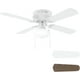 thumbnail image 1 of Ventilador de Techo Empotrado de 42" Ventilador de Techo Tradicional Blanco Mate con Cadena de Luz y Tracción - Diseño de Perfil Bajo - Uso en Interiores O Exteriores, 1 of 7