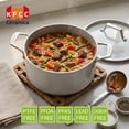 thumbnail image 3 of TECHEF - CeraTerra Collection, 5-quart Ceramic Nonstick Soup Pot with Glass Lid, Made in Korea, 3 of 7