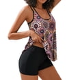 thumbnail image 1 of Bikini Mujer Traje de Baño Trajes de Baño de Dos Piezas Para Mujer, Tankini Con Pantalones Cortos, Trajes de Baño Deportivos Para Nadar En La Playa, 1 of 5