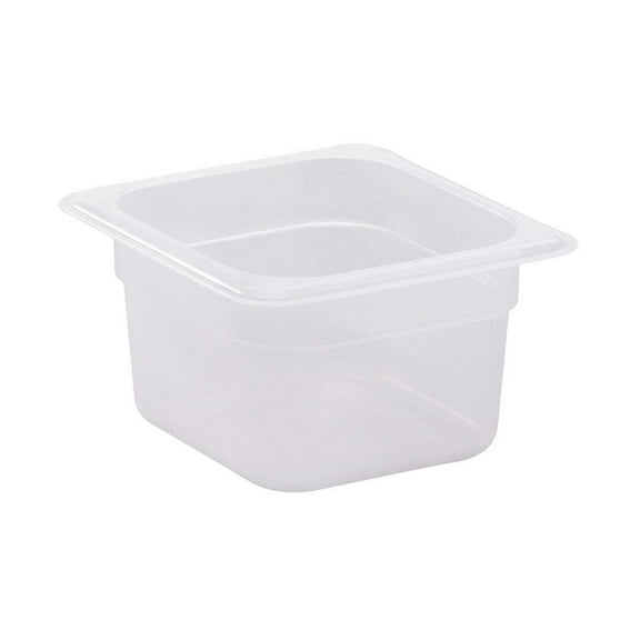 Cambro 64PP190 1/6 Size Food Pan, 4" Deep, Translucent 6/Case