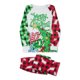 thumbnail image 5 of Pijamas navideños familiares a juego, camiseta de manga larga con estampado de letras y árbol y pantalones a cuadros. Ropa de dormir para estar en casa., 5 of 10