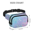 thumbnail image 4 of Bingfone Fanny Packs for Women Fashion Waist Packs Bag with Adjustable Strap Waterproof Everywhere Crossbody Belt Bag for Workout Running Travelling( Fantasy Gradient ), 4 of 9