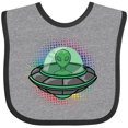 thumbnail image 3 of Inktastic Spaceship Funny Alien Outer Space Boys or Girls Baby Bib, 3 of 4