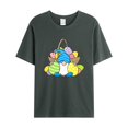 thumbnail image 1 of Outfmvch T-Shirts de Pâques pour Femmes, T-Shirts Graphiques pour Femmes, Blouses & Tuniques, Mode Décontractée Slim Imprimé Mignon Col Rond T-Shirt pour Femmes, Blouses pour Femmes Gris Foncé m, 1 of 3