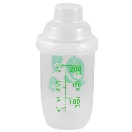 Unique Bargains 200ml Capacity Clear Plastic Round Juice Cup Water Bottle