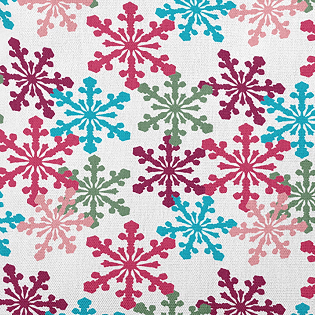 18" x 18" Simply Daisy Snow Fall Polyester Accent Pillow, Holiday Pink Qty 1