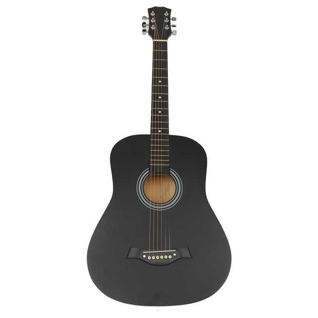 Acoustic Guitar Kit, ABS Basswood Comfortable Grip Acoustic Guitar 38 Inch Rounded for Practice for Students