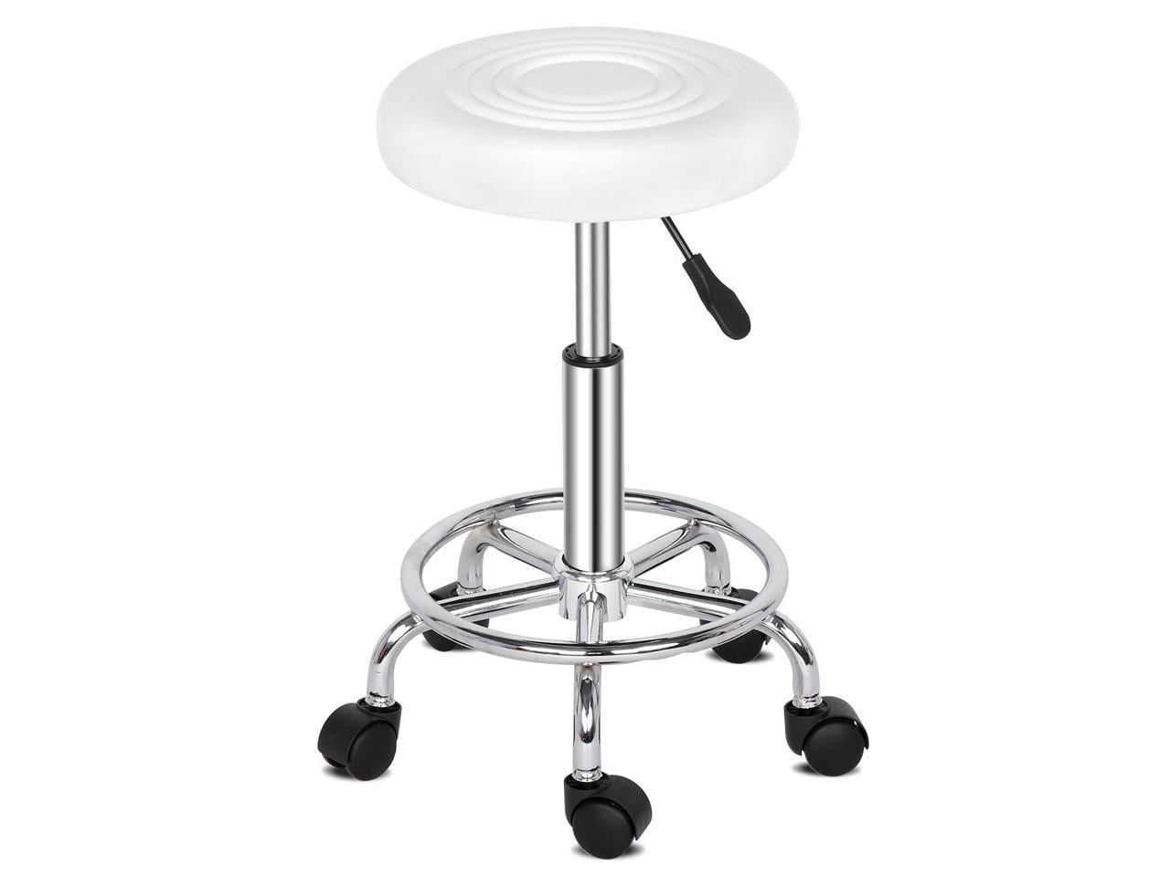 QXDRAGON Adjustable Hydraulic Rolling Swivel Salon Stool Chair, Bar