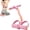 Pink, variant on Pedal Resistance Bands with Handle, with Thickened Grip, Non Slip Foot for Body Stretch & Daily Home Fitness Training(sky blue)