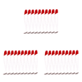 thumbnail image 1 of 10 Uds Cabeza Cuerpo T Cola Cebo 7cm Gusano Swimbait Accesorios Pesca Rojo Blanco, 1 of 4