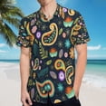 thumbnail image 5 of High Quality Hawaiian Shirts for Men Short Sleeve Aloha Beach Shirt Floral Summer Casual Button Down Shirts Blouses UPYHI5, 5 of 7