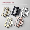 thumbnail image 3 of Door Hinges,5 in Stainless Steel Wire Drawing Nickel Hinges Ball Bearing Automatic Door Closing 2Pack,Gold (Color : Silver), 3 of 5