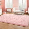 thumbnail image 6 of Homore Cute Fluffy Velvet Carpet Soft Washable Area Rugs for Bedroom/ Living Room Decoration,8'x10',Pink, 6 of 8