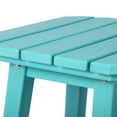 thumbnail image 6 of Costaelm Paradise 29" Outdoor Patio HDPE Square Backless Bar Stool, Turquoise, 6 of 8