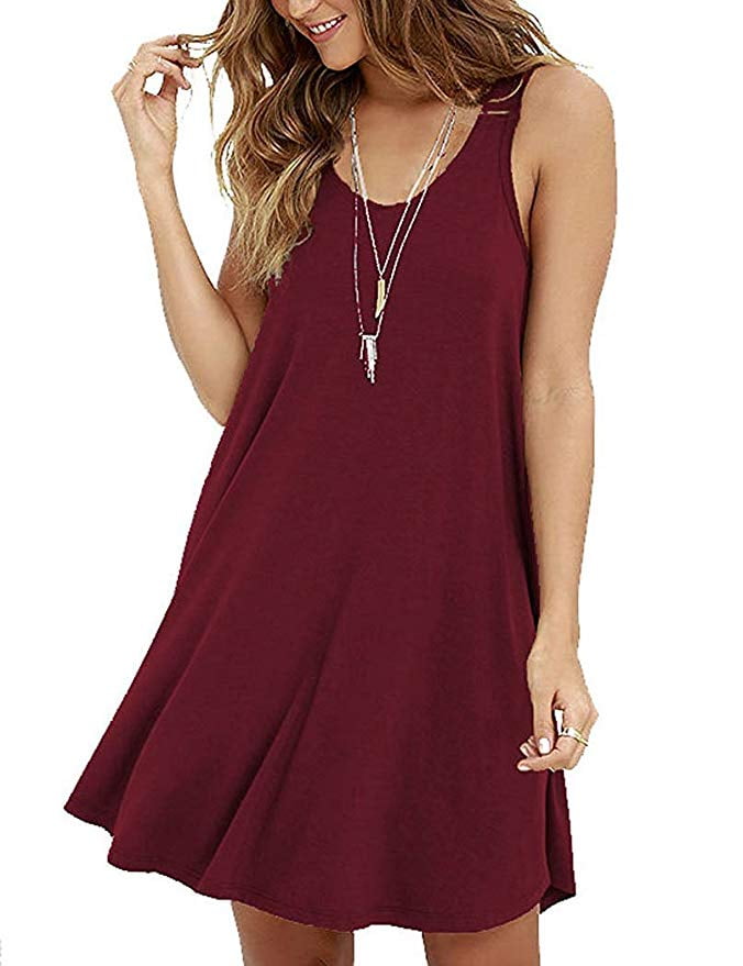 red t shirt dress walmart