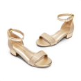 thumbnail image 4 of Sandalias para Niñas DREAM PAIRS Talla 12 Doradas con Brillo y Tacón Bajo, 4 of 6