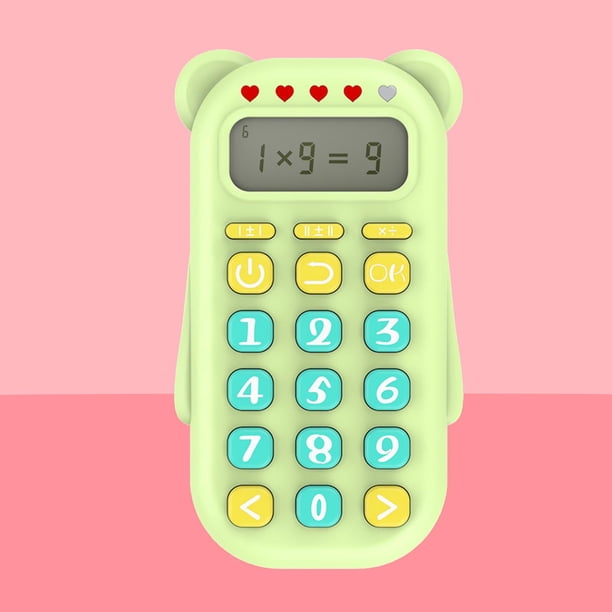 Juego de Matemáticas electrónico portátil Hugo Matemáticas tempranas Cálculo matemático funcional VERDE