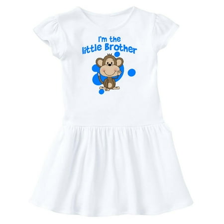 

Inktastic I m The Little Brother-monkey Gift Toddler Girl Dress