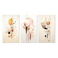 thumbnail image 2 of Designart "Retro Pink Circular Boho Chic Geometrics I" Modern Geometric Wall Art Set Of 3 - Pink Abstract Gallery Wall Set For Home Decor, 2 of 7