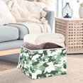 thumbnail image 3 of Yayeee Collapsible Cube Storage Bin with Lid Fabric Closet Decorative Basket with Handles, Army Green Camouflage Pattern, 3 of 7