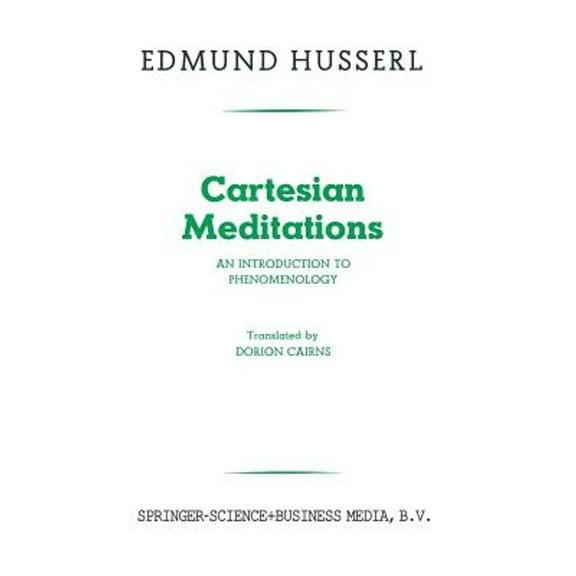 Pre-Owned Cartesian Meditations: An Introduction to Phenomenology (Paperback)