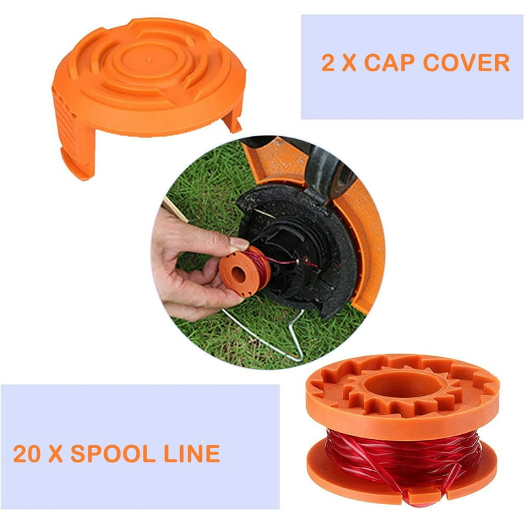 Trimmer Spool Line for Worx Edger Spool Compatible with Worx